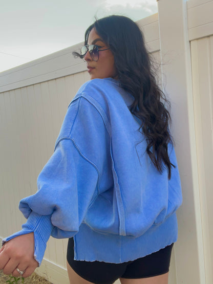 Feeling Free Pullover(Periwinkle)