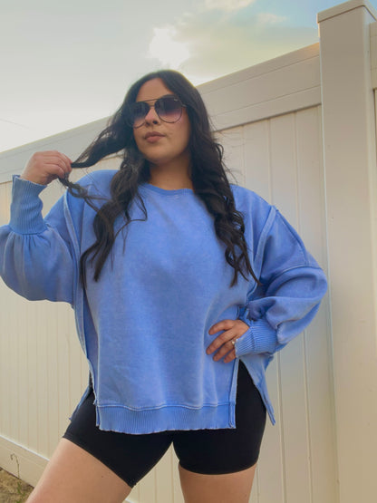 Feeling Free Pullover(Periwinkle)