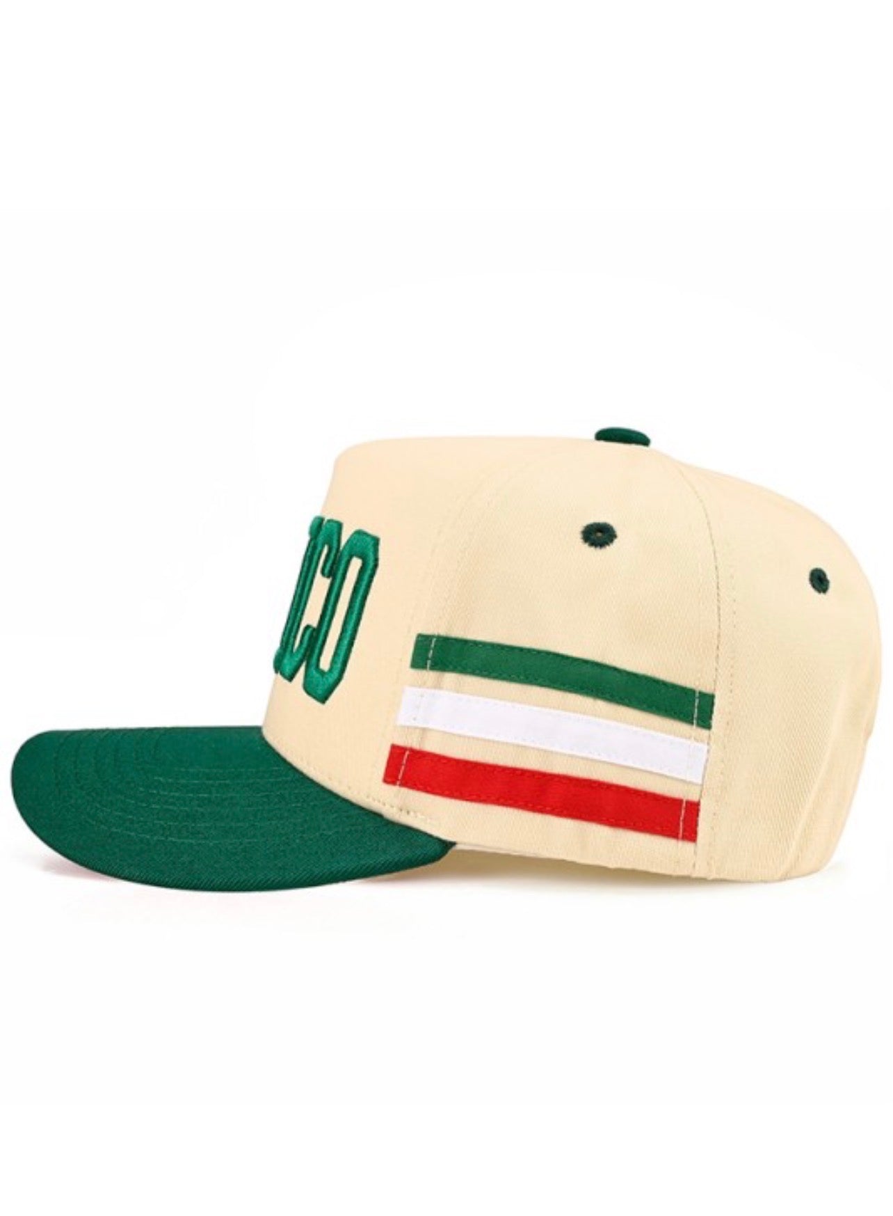 Mexico Baddie Hat (Green/Tan)