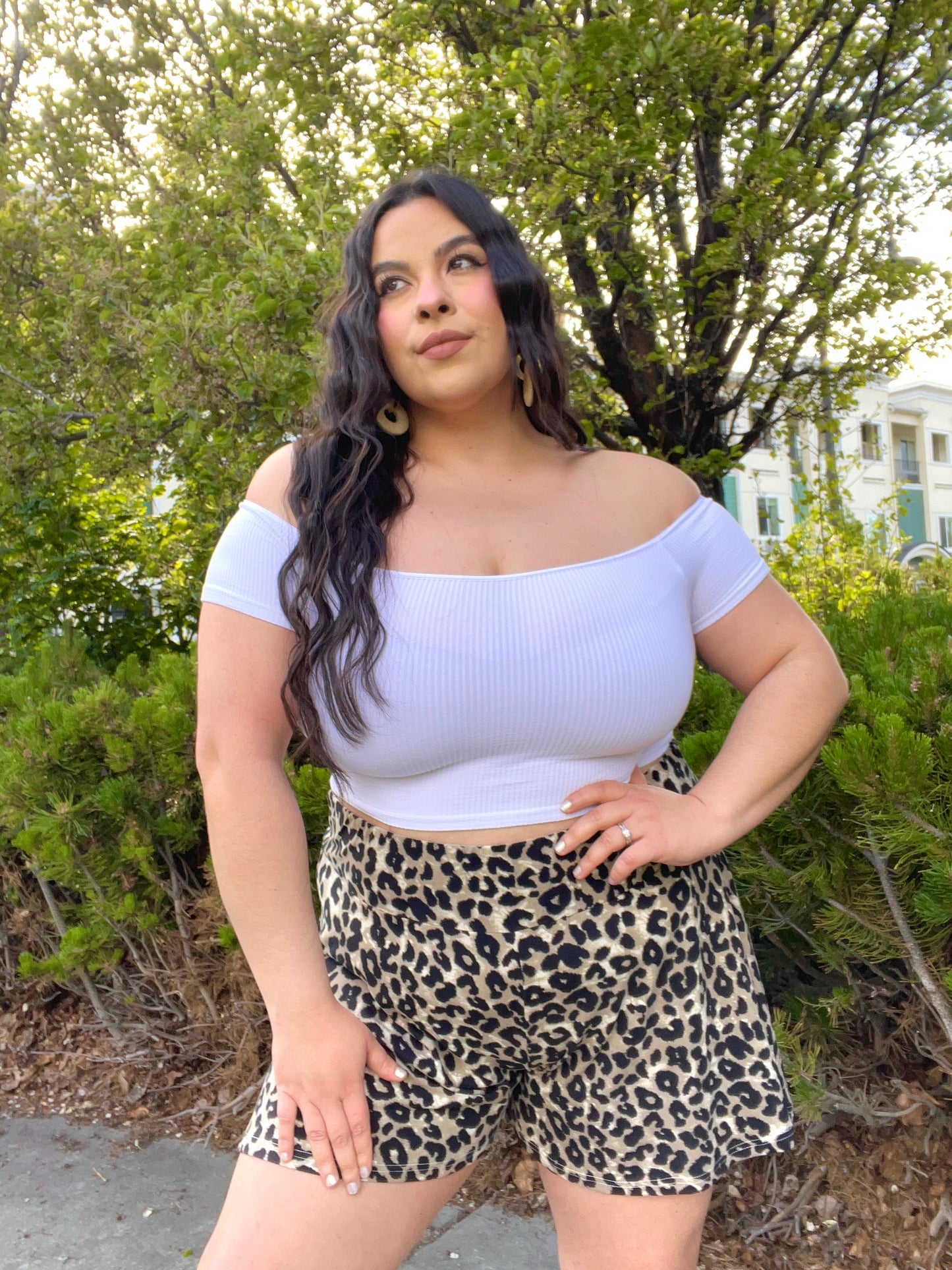 Essential Off Shoulder Top (White)