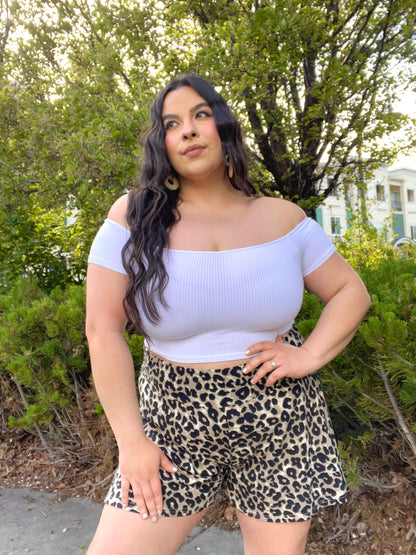 Essential Off Shoulder Top (White)