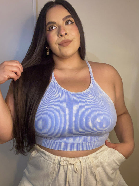 Vane Washed Tank (Baby Blue)