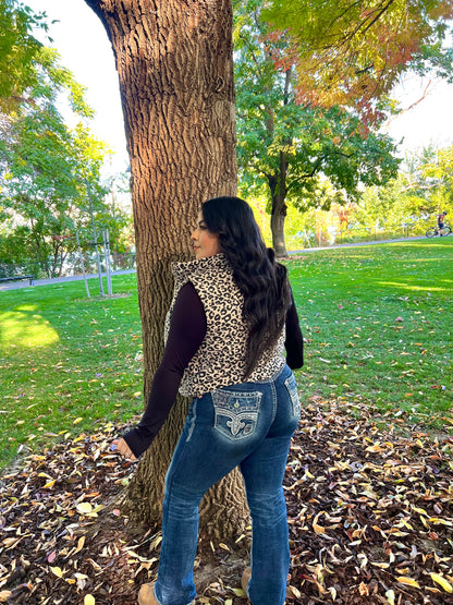 Cheetah Girl Puffer Vest