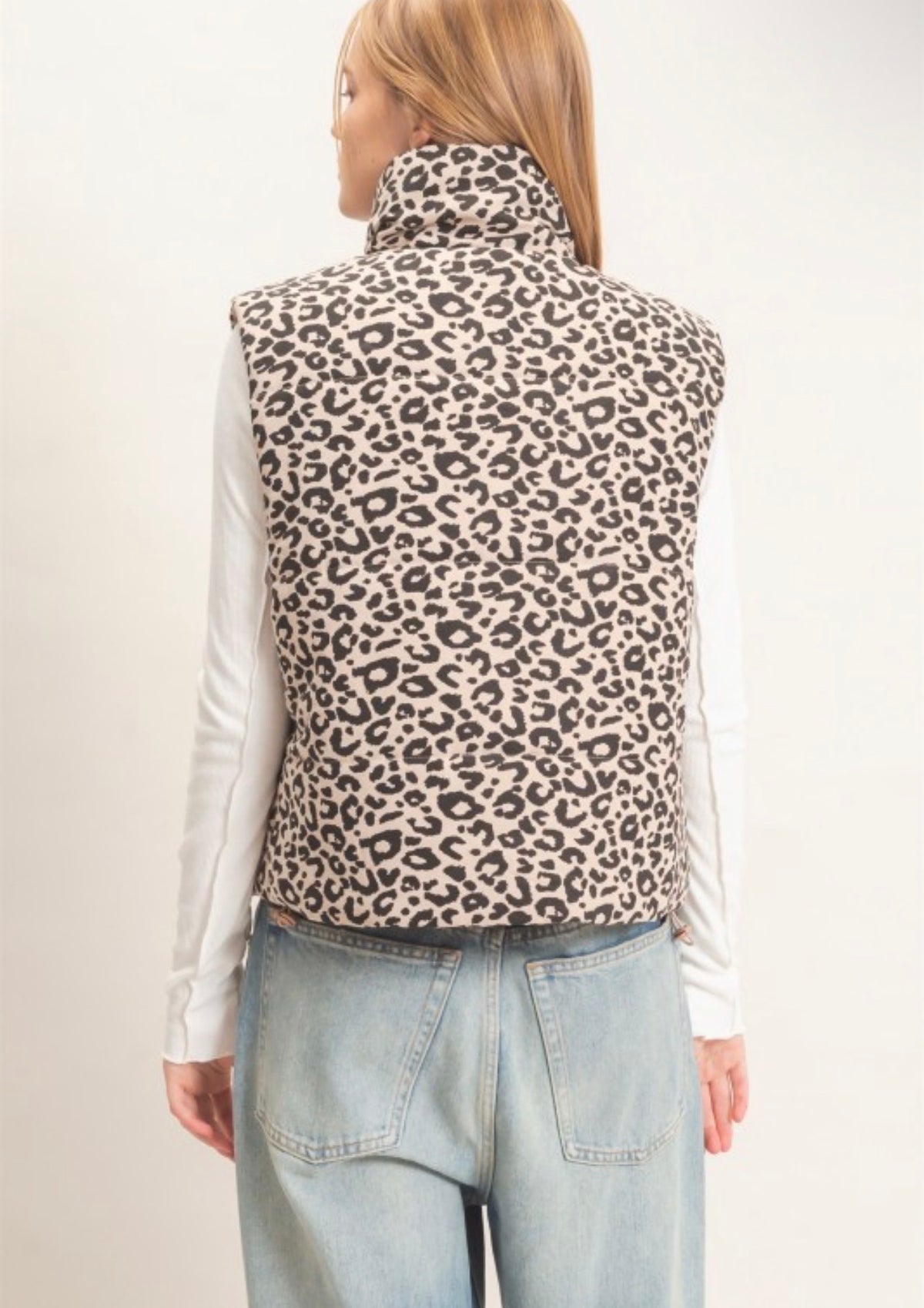 Cheetah Girl Puffer Vest
