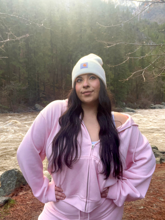 Essential Hoodie (Baby Pink)