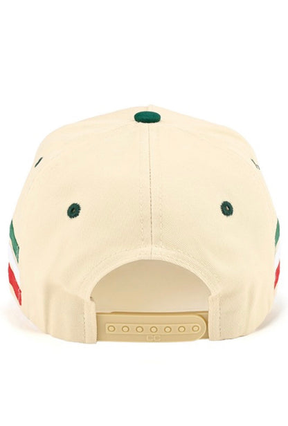 Mexico Baddie Hat (Green/Tan)