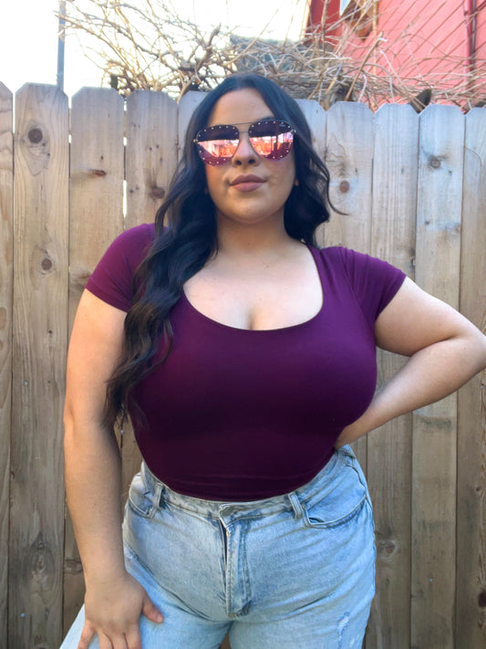 Isabella Bodysuit (Plum)