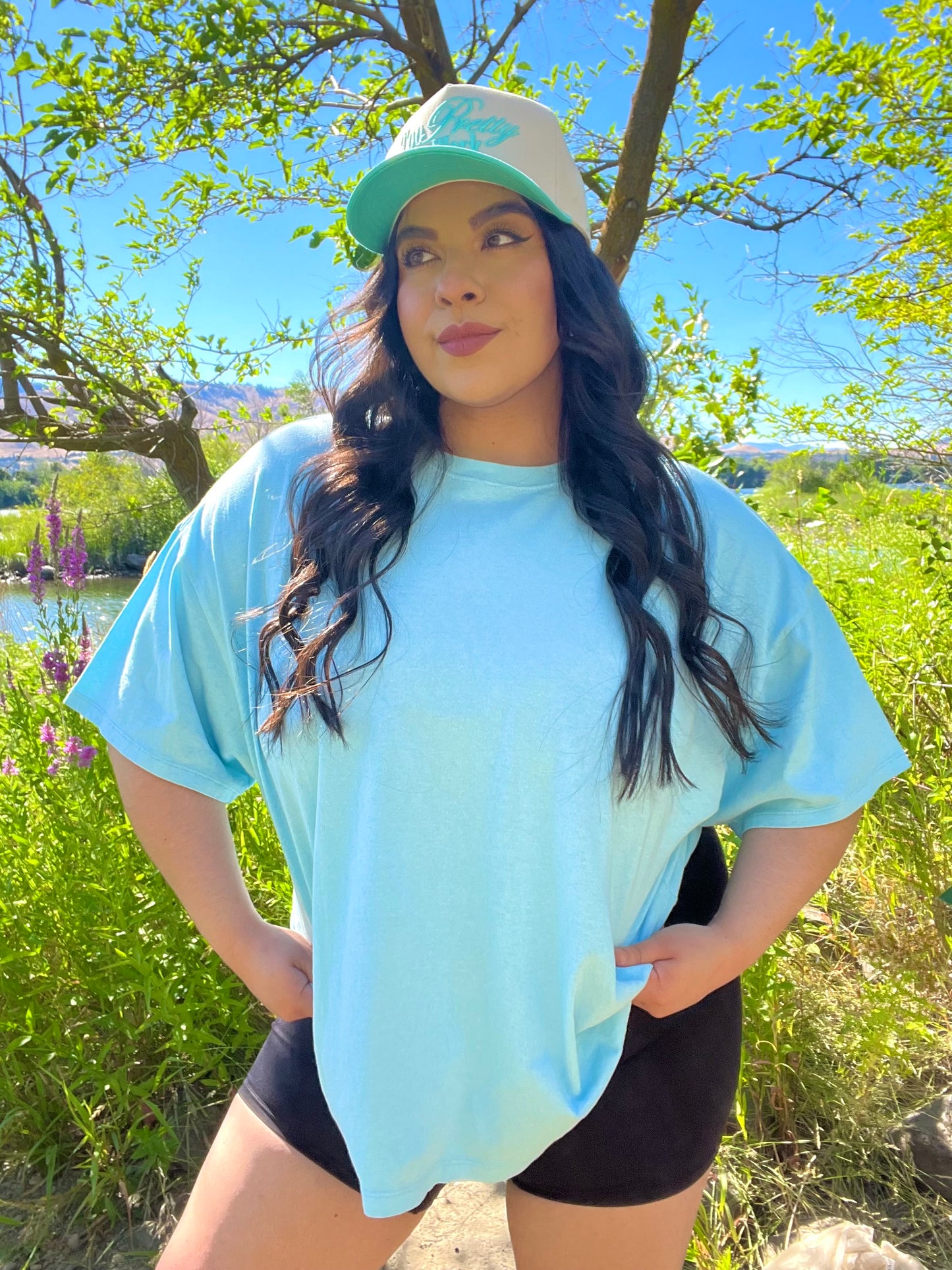 Everyday Cotton Tee (Sky blue)