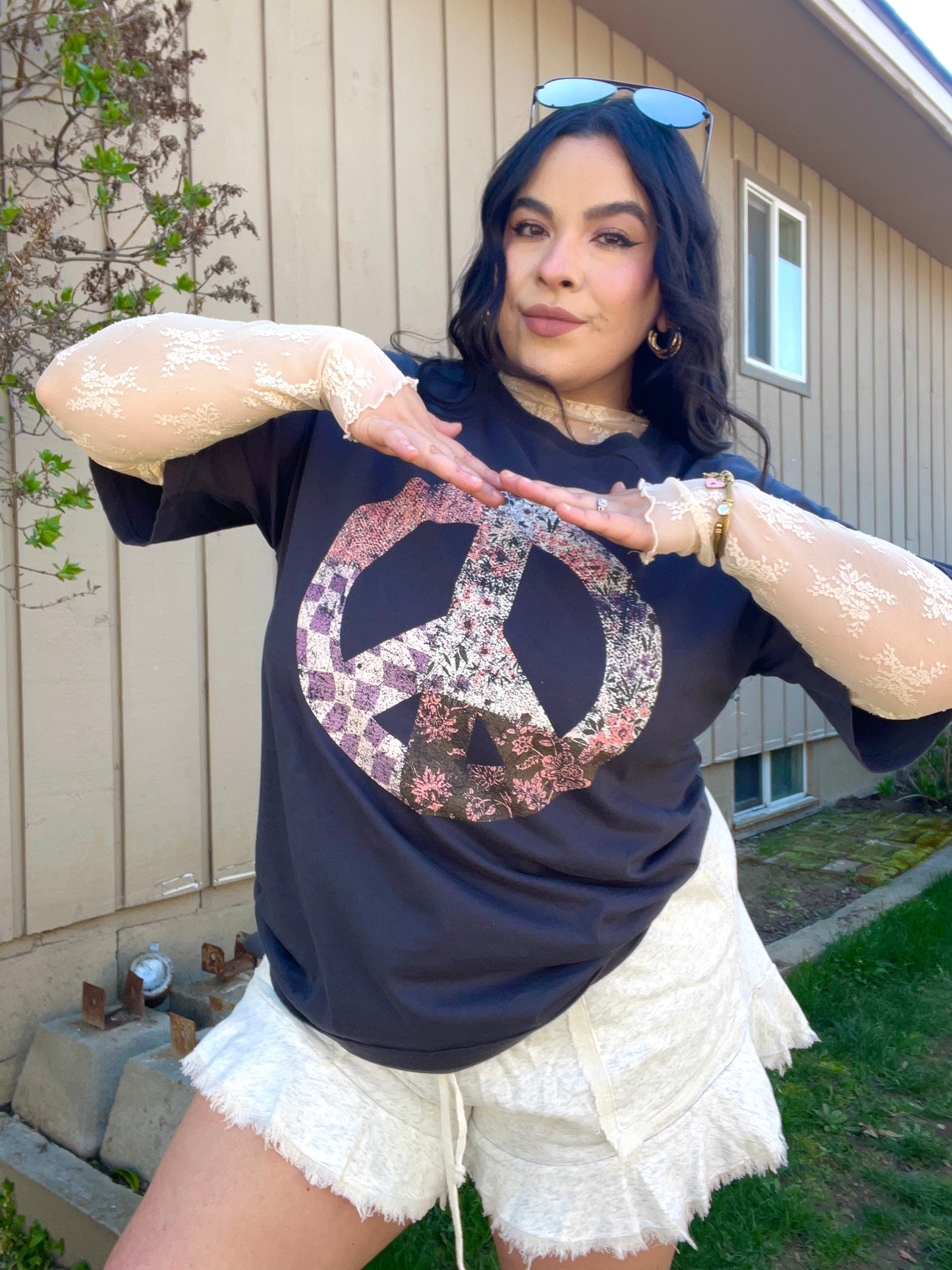 Peace Patchwork Tee