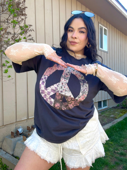 Peace Patchwork Tee