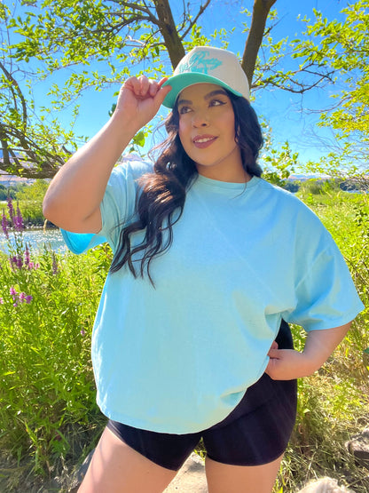 Everyday Cotton Tee (Sky blue)