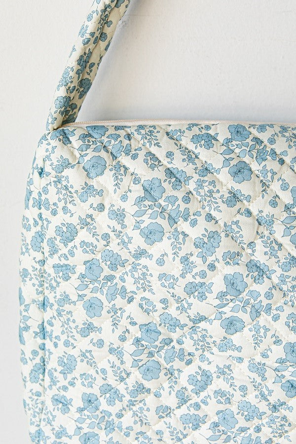 Como La Flor Tote Bag (Blue Floral)