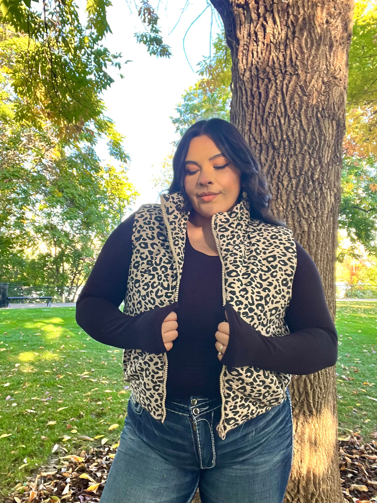Cheetah Girl Puffer Vest