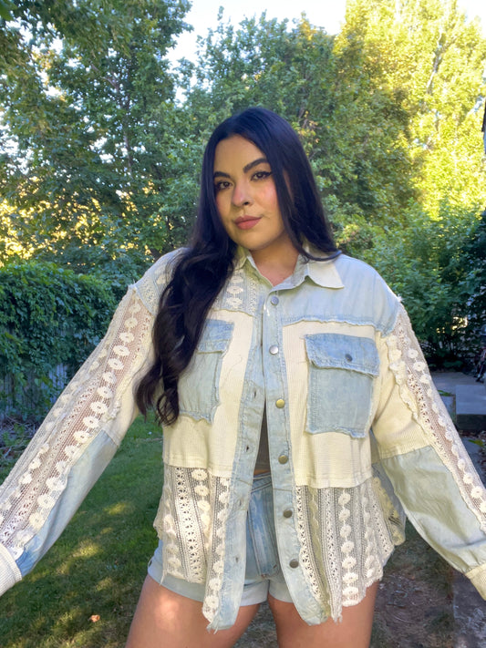 Endless Vibes Crochet Top (Denim)