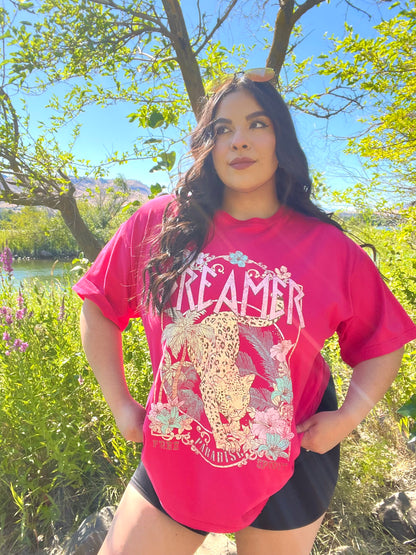 Dreamer Graphic Tee (Fuchsia)