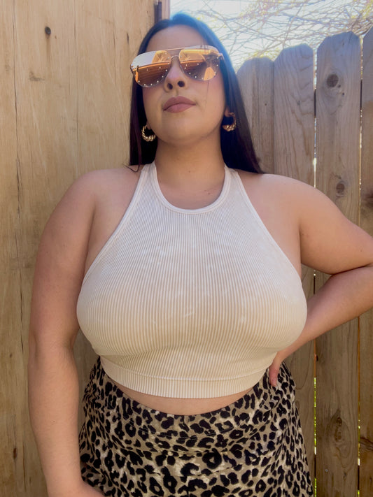 Seamless Washed Tank (Stone)