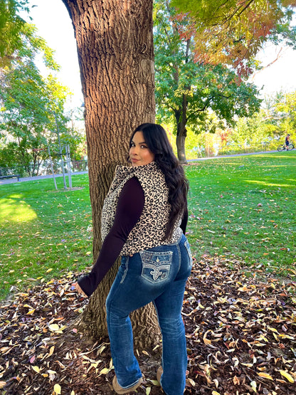 Cheetah Girl Puffer Vest