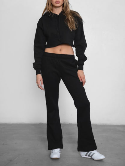 Everyday Flared Sweatpants (Black)