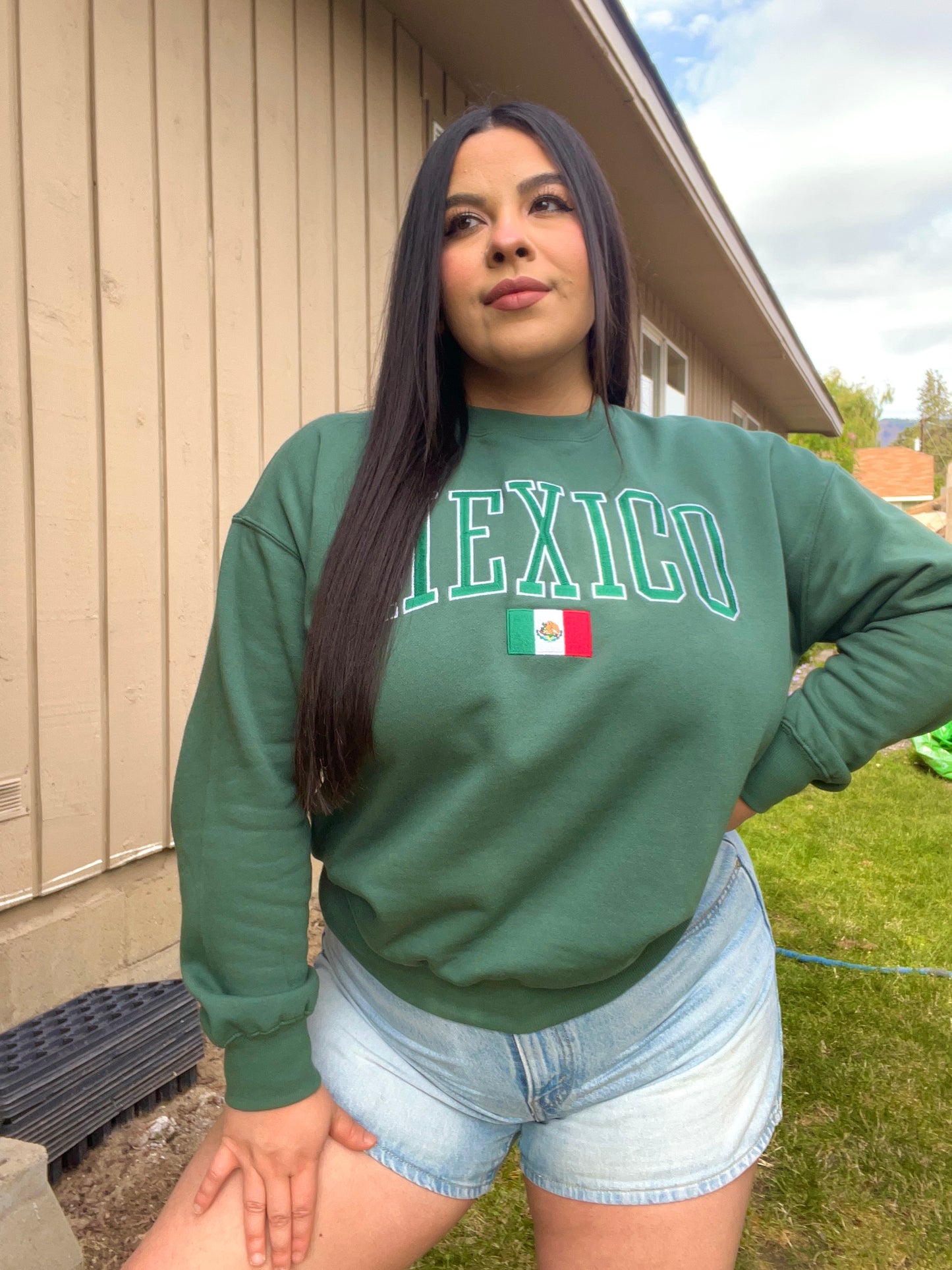 Mexico Embroidered Crewneck