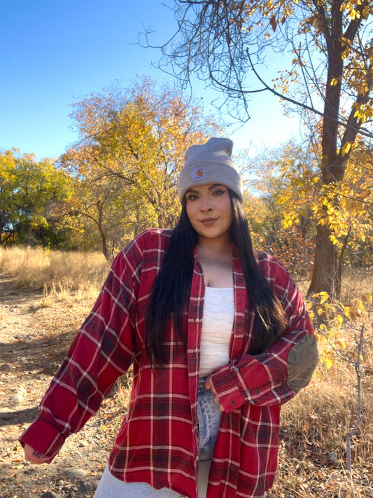 Apple Picking Plaid Top
