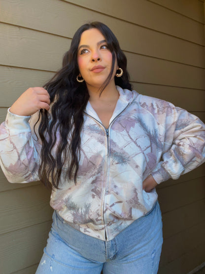 Camo Princess Hoodie (White)