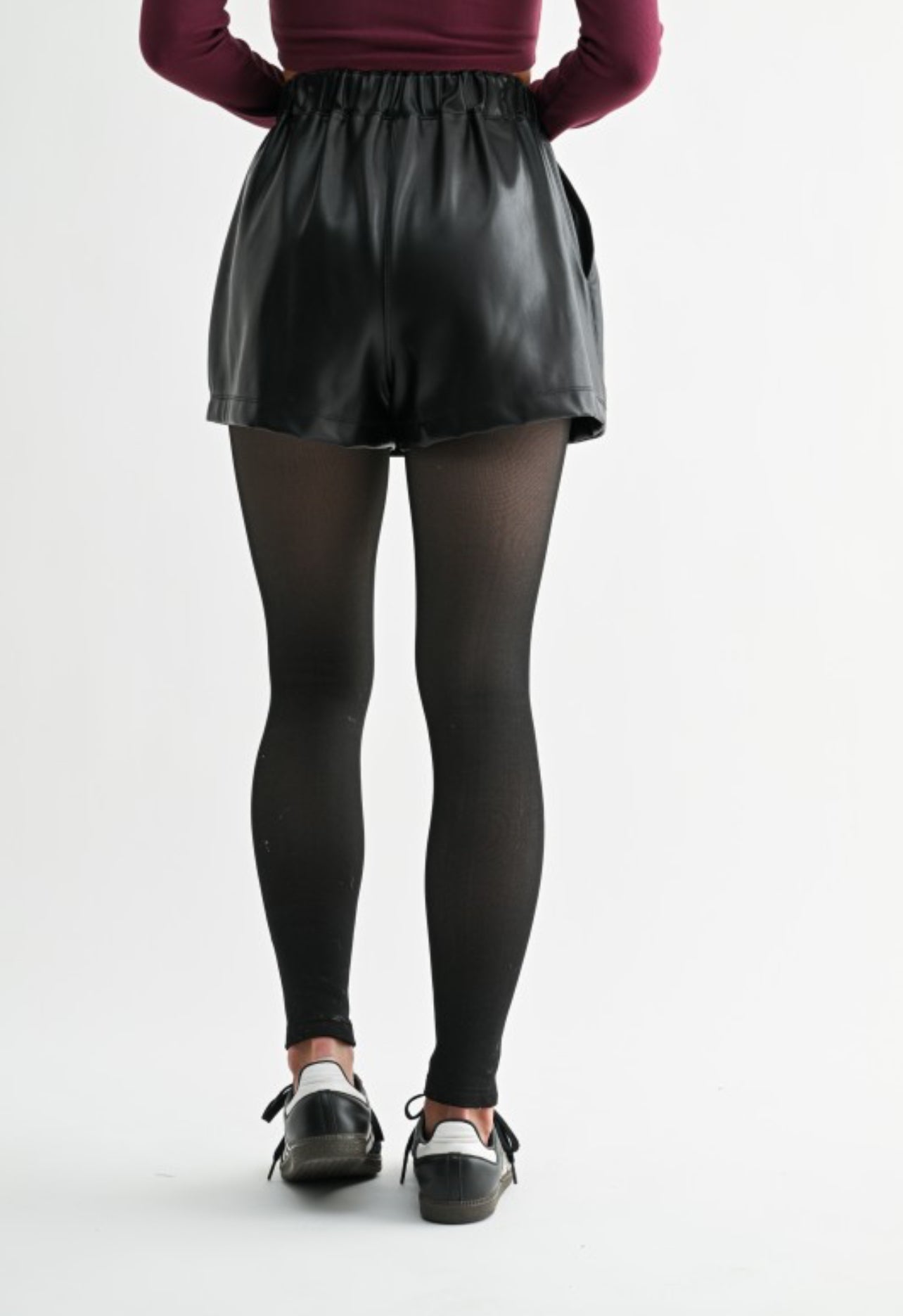 Thalia Leather Skort