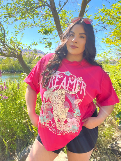 Dreamer Graphic Tee (Fuchsia)