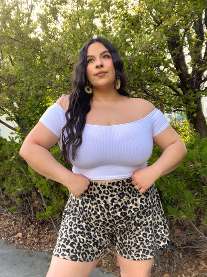 Essential Off Shoulder Top (White)