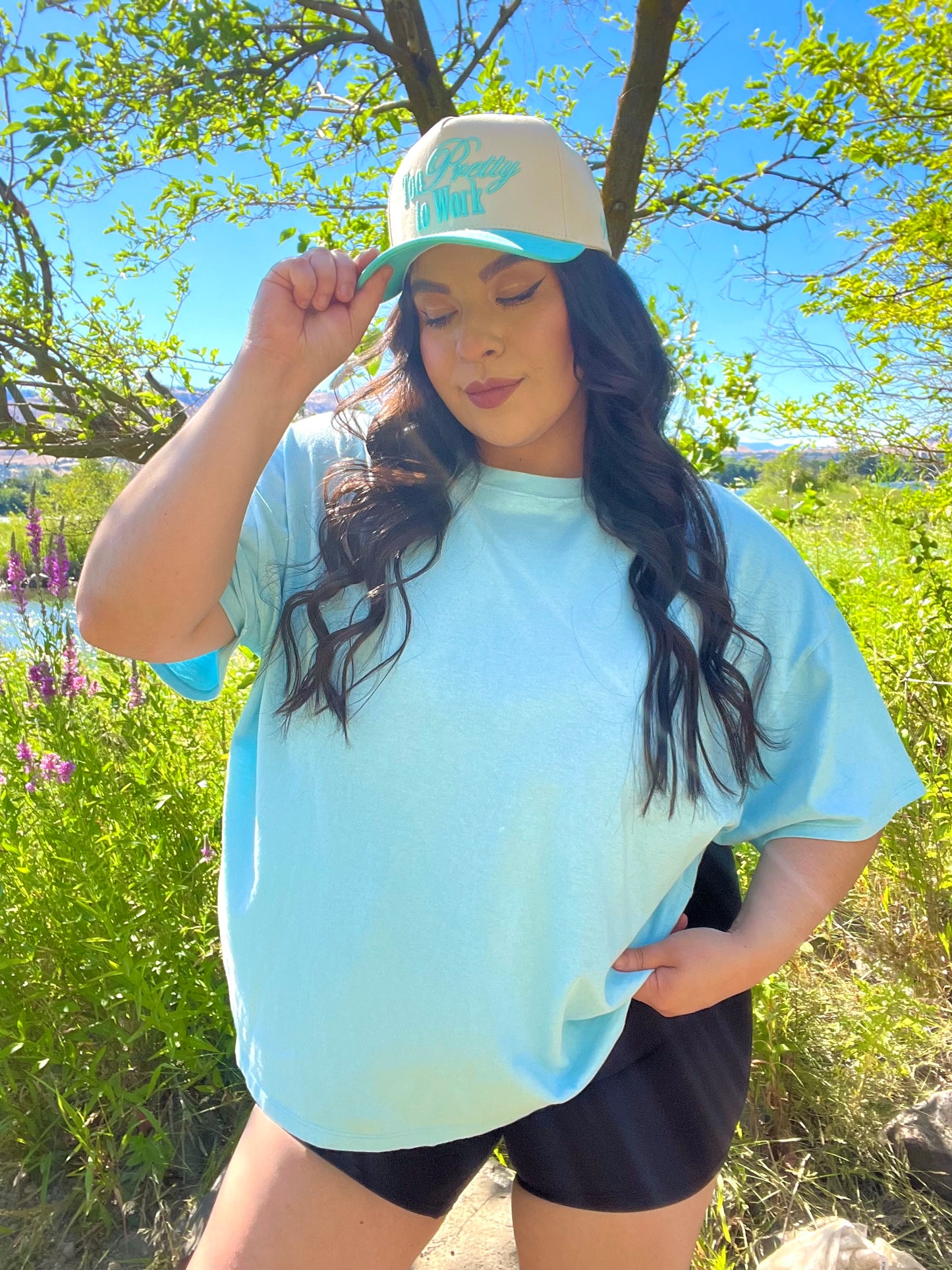 Everyday Cotton Tee (Sky blue)