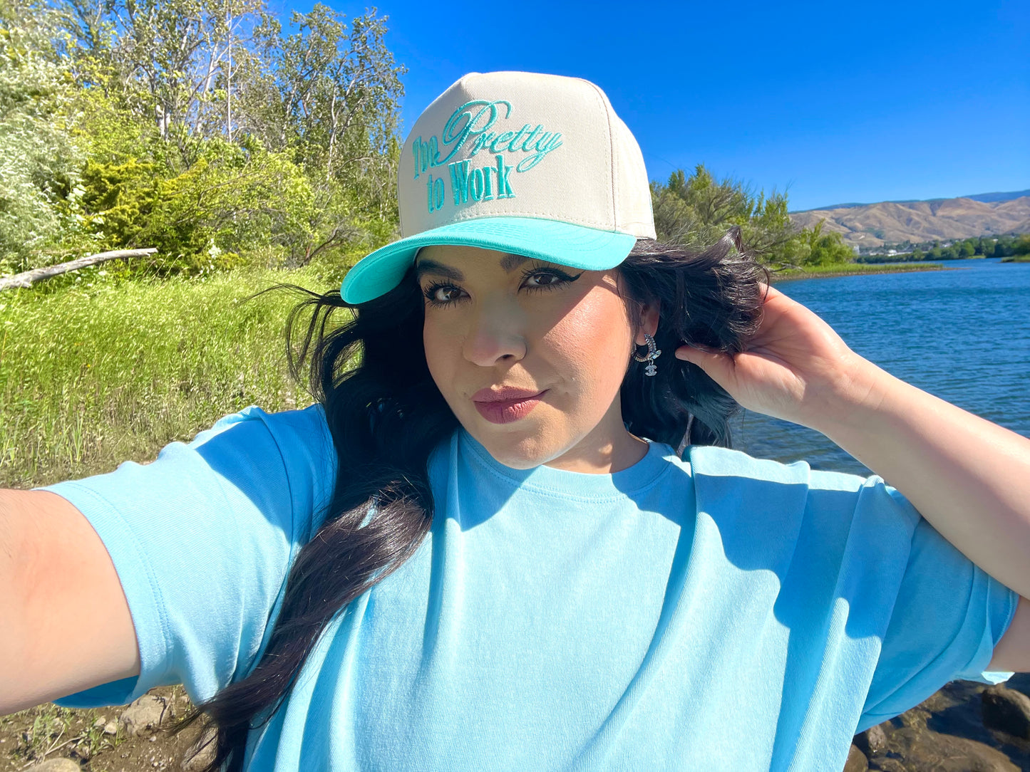 Too Pretty To Work Hat