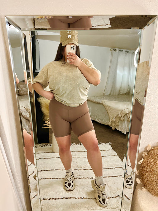 My Fave Bike Shorts (Dark Taupe)