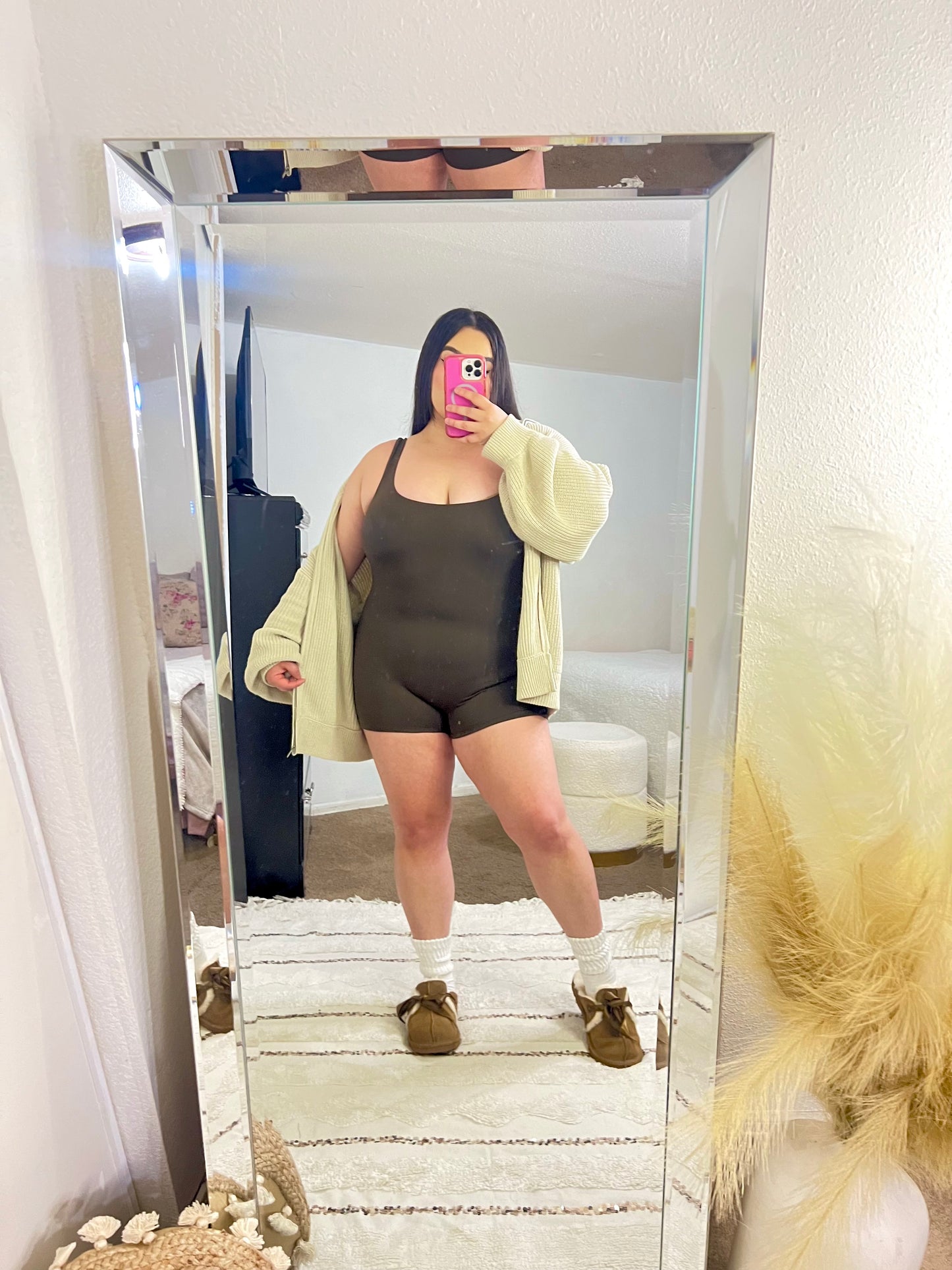 Staying In Romper (Chocolate)