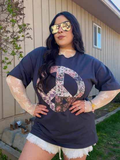 Peace Patchwork Tee