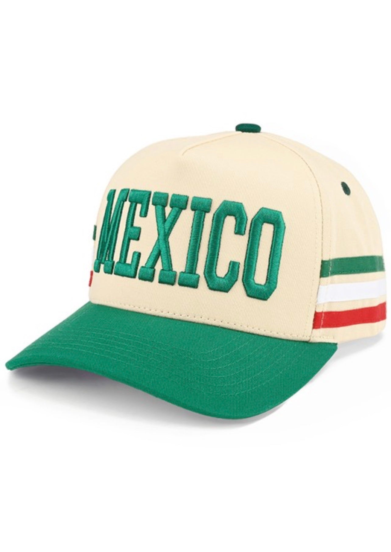 Mexico Baddie Hat (Green/Tan)