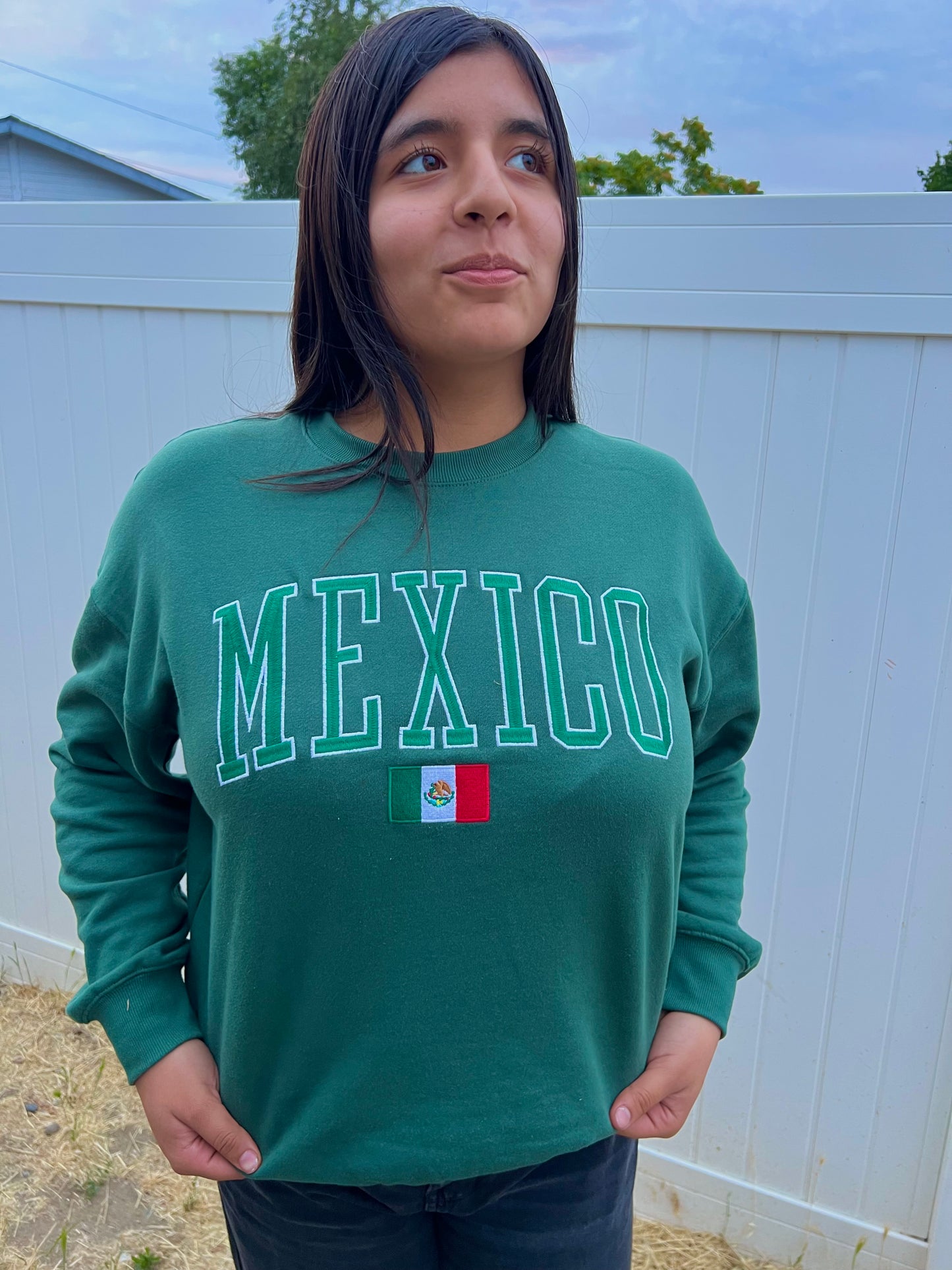 Mexico Embroidered Crewneck
