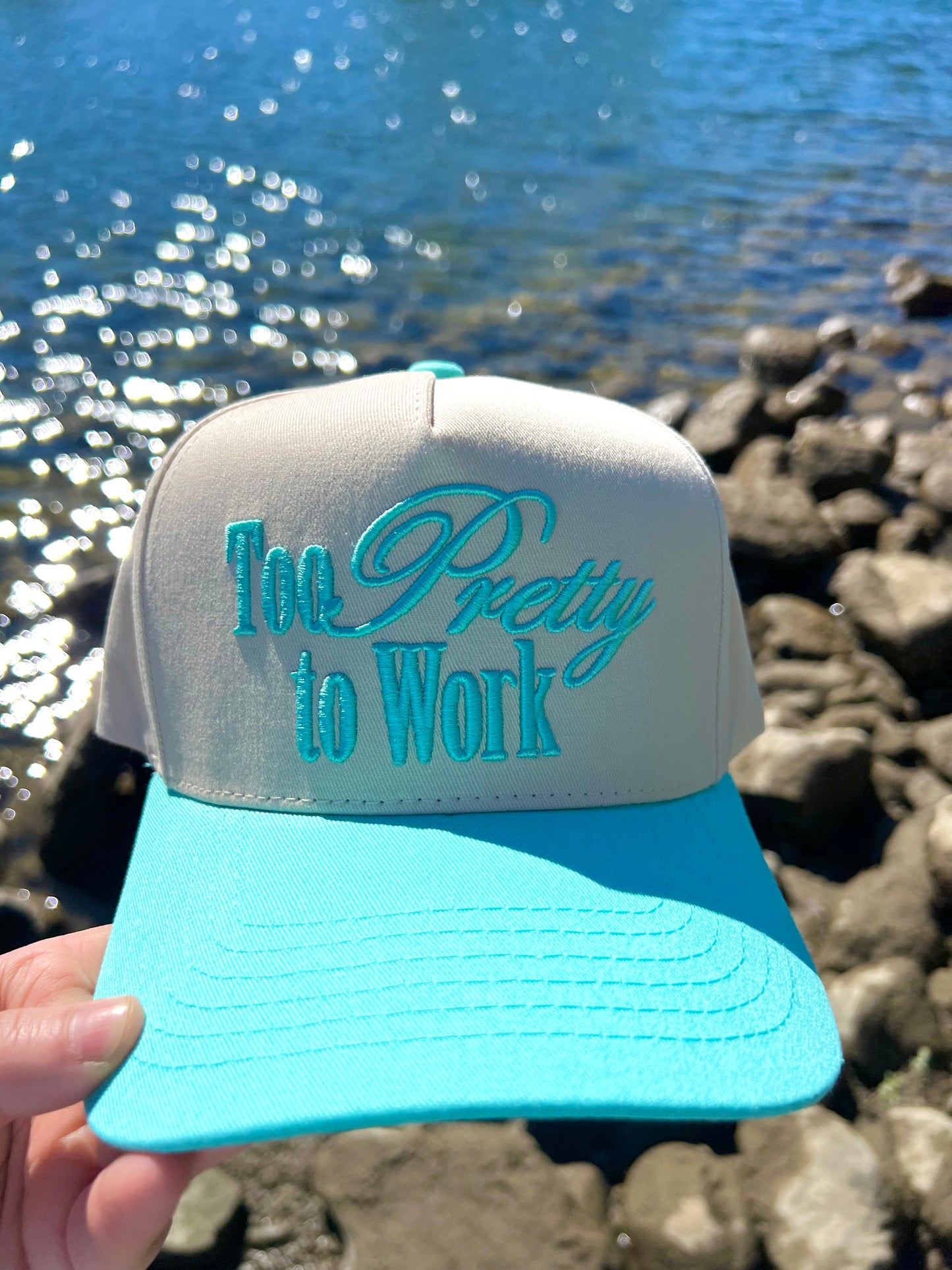 Too Pretty To Work Hat