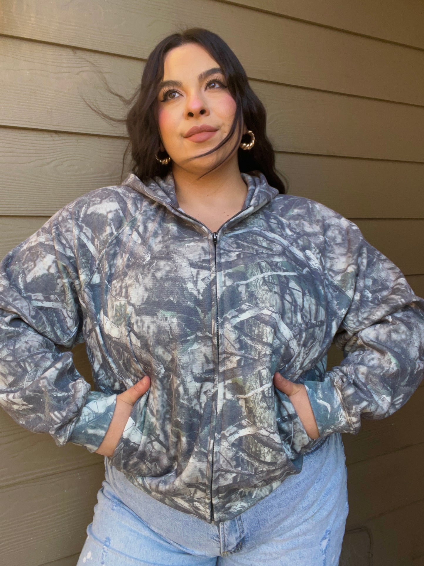 Camo Princess Hoodie (Olive)