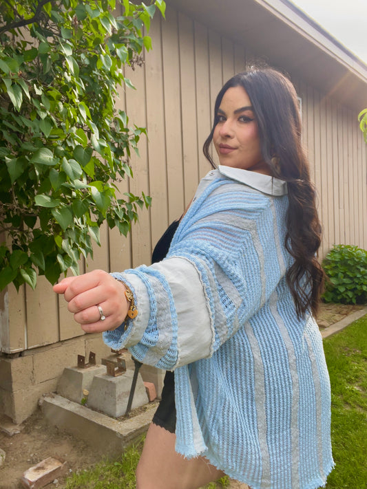Blue Skies Crochet Top