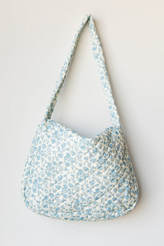 Como La Flor Tote Bag (Blue Floral)