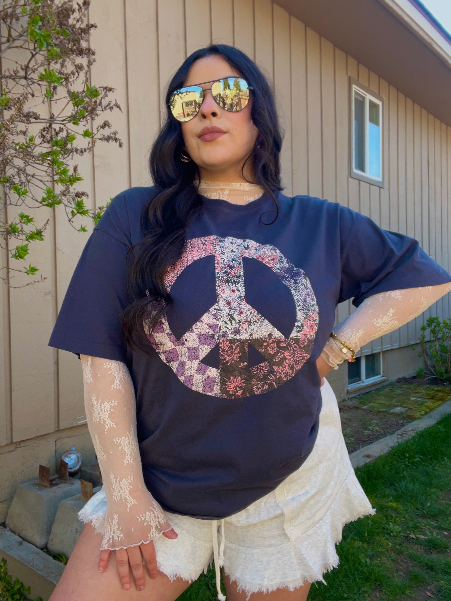 Peace Patchwork Tee