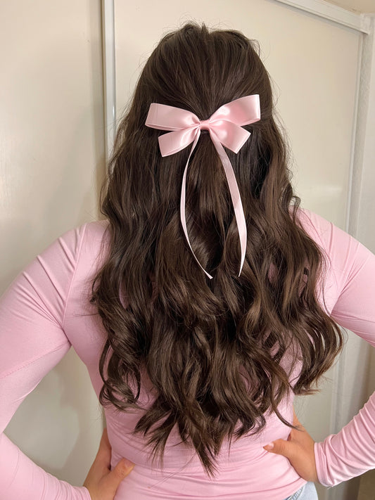 Satin Bow (Blush Pink)